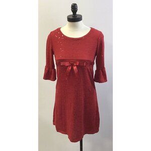 Girls Jenny & Me Red Sparkly Dress size 16